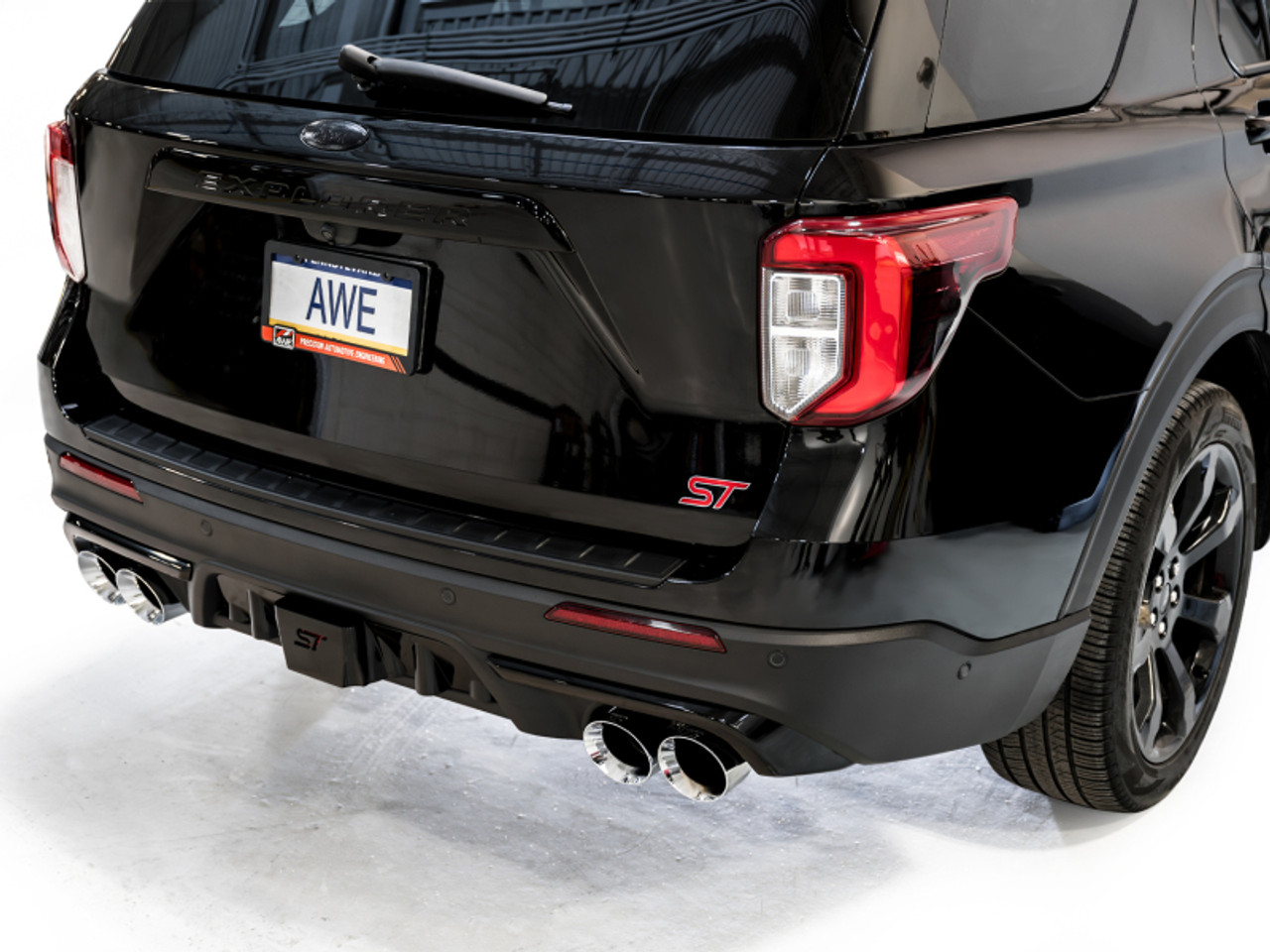 AWE Tuning 2020+ Ford Explorer ST Touring Edition Exhaust w/ Chrome Silver Tips - 3015-42625