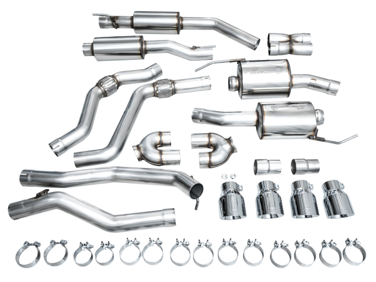 AWE Tuning 2020+ Ford Explorer ST Touring Edition Exhaust w/ Chrome Silver Tips - 3015-42625