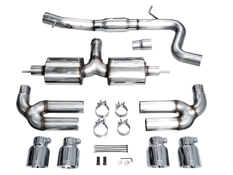 AWE 22-24 Audi 8Y S3 Touring Edition Exhaust - Chrome Silver Tips - 3015-42897