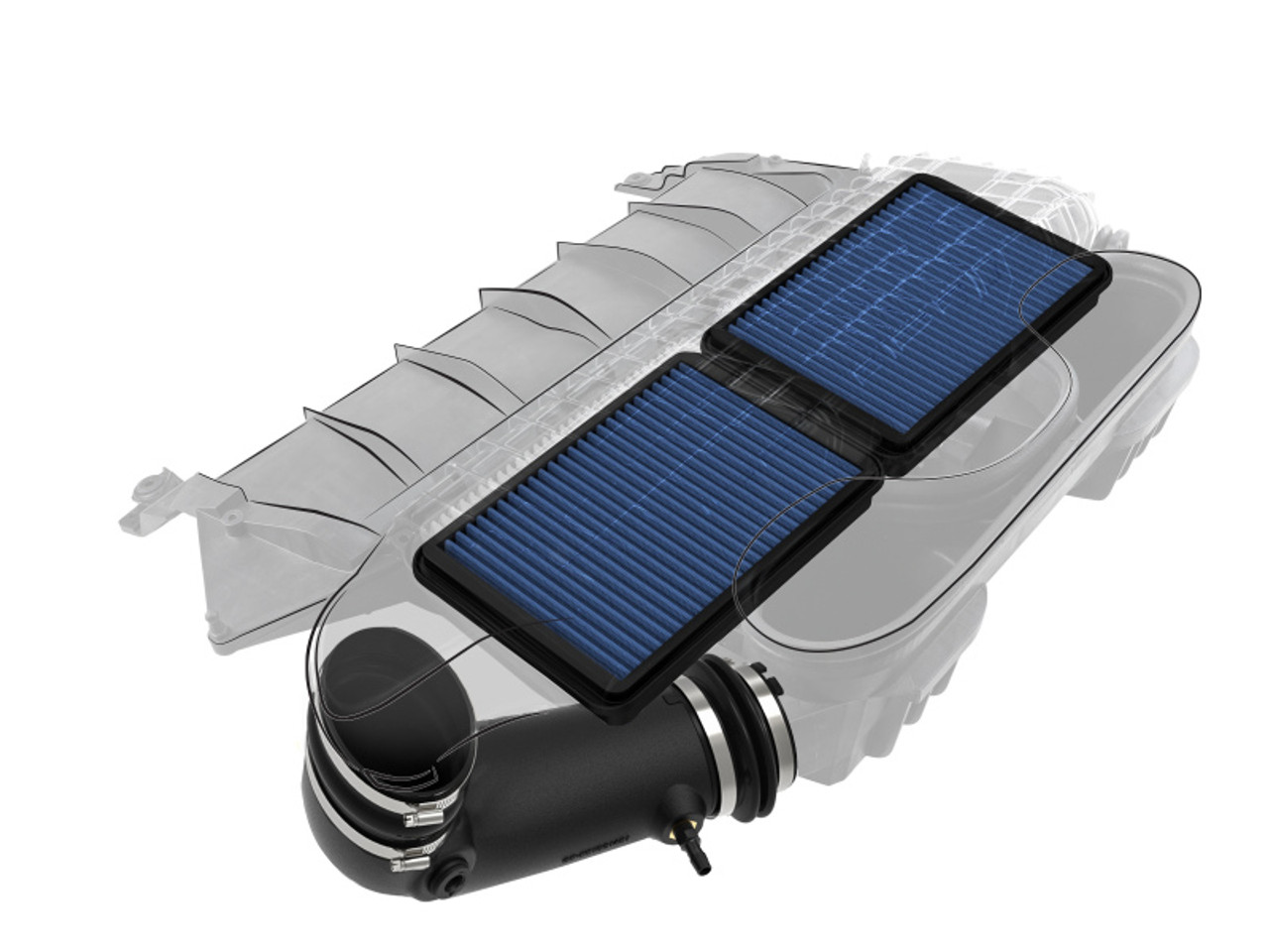 aFe 21-23 Ram 1500 TRX HEMI V8 6.2L (sc) Super Stock Induction System w/ Pro 5R Filters - 55-10014R