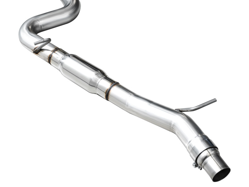 AWE MK8 Volkswagen Golf R 3in Touring Edition Quad Exhaust - Diamond Black Tips - 3015-43658