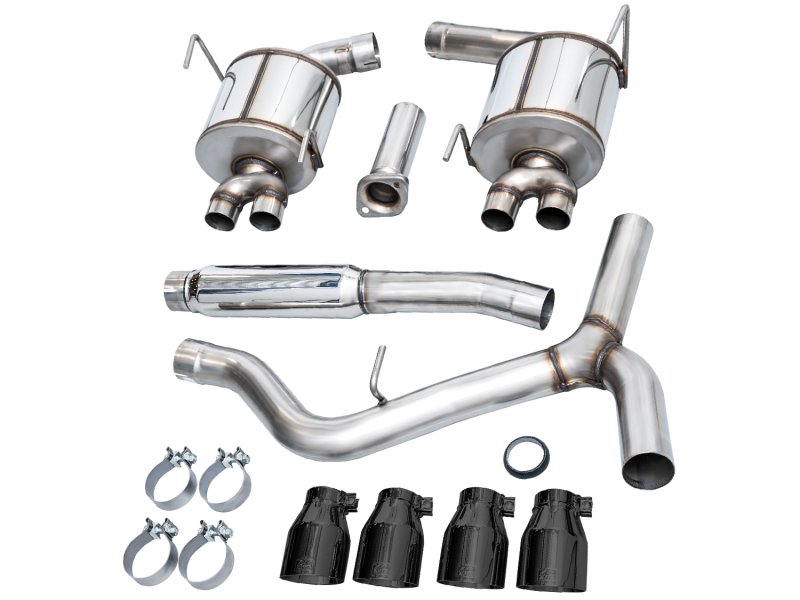 AWE Tuning 2022+ VB Subaru WRX Touring Edition Exhaust - Diamond Black Tips - 3015-43979
