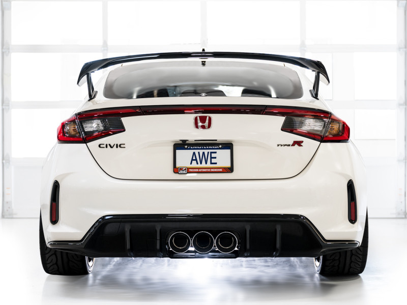 AWE Tuning 2023 Honda Civic Type R FL5 Touring Edition Exhaust w/ Triple Chrome Silver Tips - 3015-52287