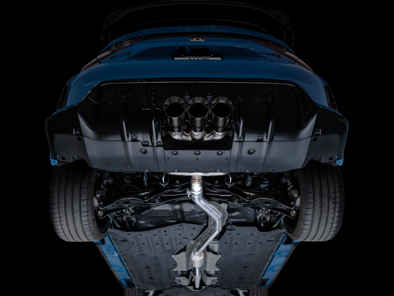 AWE Tuning 2023 Honda Civic Type R FL5 Touring Edition Exhaust w/ Triple Diamond Black Tips - 3015-53287