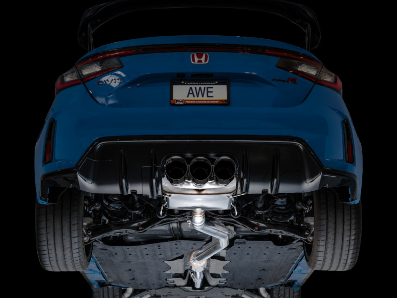 AWE Tuning 2023 Honda Civic Type R FL5 Touring Edition Exhaust w/ Triple Diamond Black Tips - 3015-53287