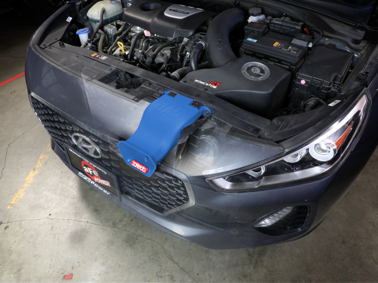 aFe 18-20 Hyundai Elantra GT L4-1.6L (t) Takeda Momentum Dynamic Air Scoop - Blue - 56-70005SL