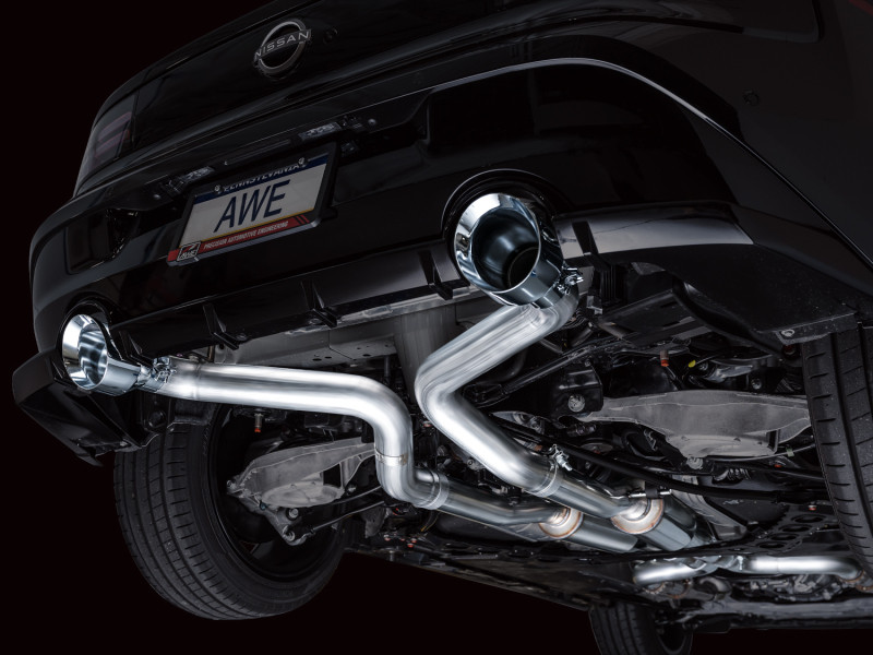 AWE 2023 Nissan Z RZ34 RWD Track Edition Catback Exhaust System w/ Chrome Silver Tips - 3020-32400