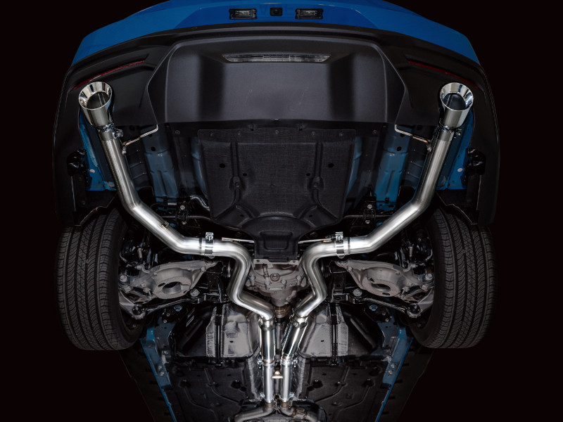 AWE Track Edition Catback Exhaust - Dual Chrome Tips - 2024+ S650 Mustang GT