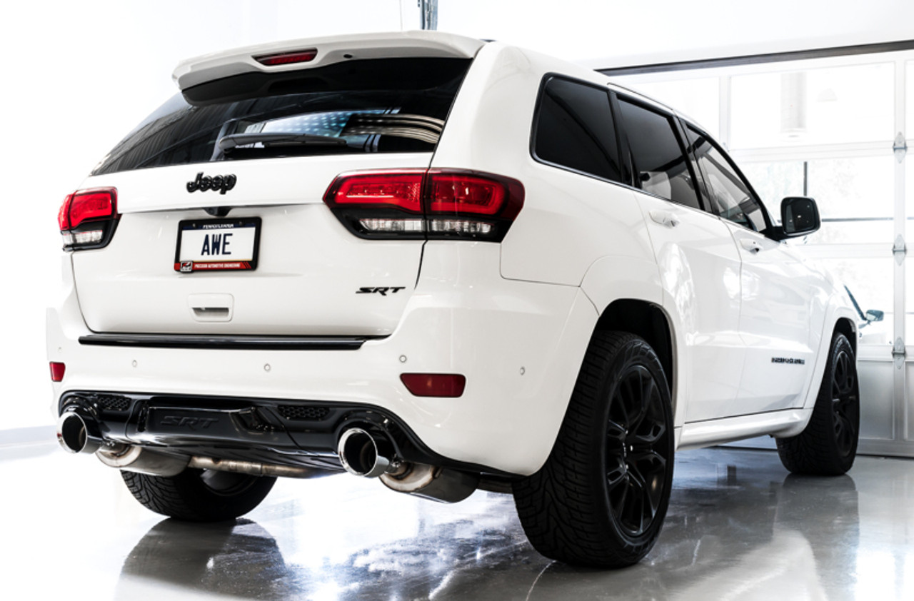 AWE Tuning 2020 Jeep Grand Cherokee SRT Track Edition Exhaust - Diamond Black Tips - 3020-33051