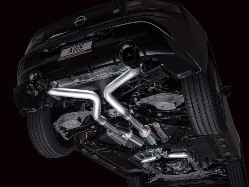 AWE 2023 Nissan Z RZ34 RWD Track Edition Catback Exhaust System w/ Diamond Black Tips - 3020-33400