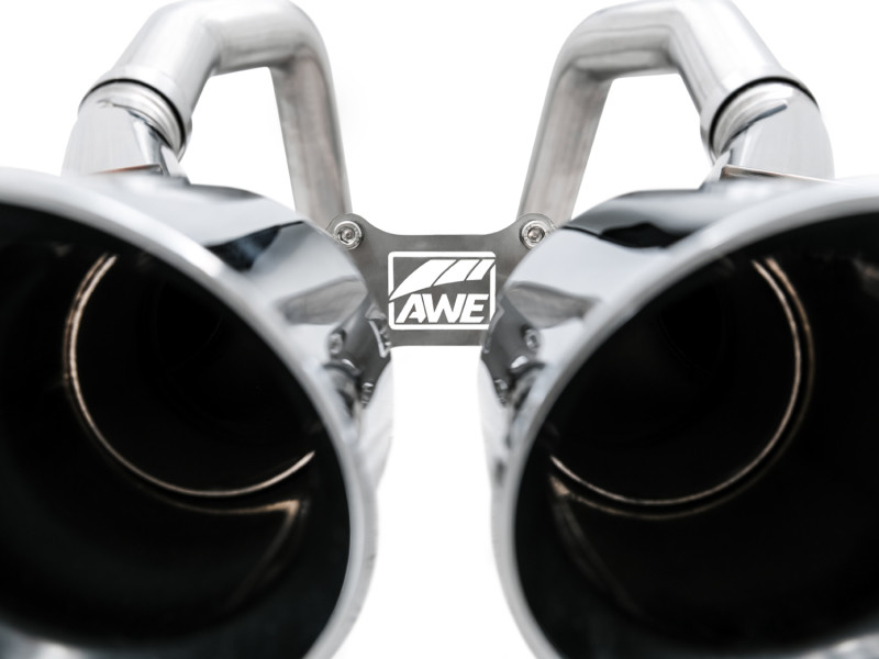 AWE Tuning 14-19 Chevy Corvette C7 Z06/ZR1 (w/AFM) Track Edition Axle-Back Exhaust w/Chrome Tips - 3020-42073