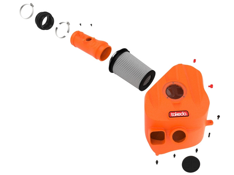 aFe 2023+ Toyota GR Corolla Takeda Momentum Cold Air Intake System Orange w/ Pro DRY S Filter - 56-70065DN