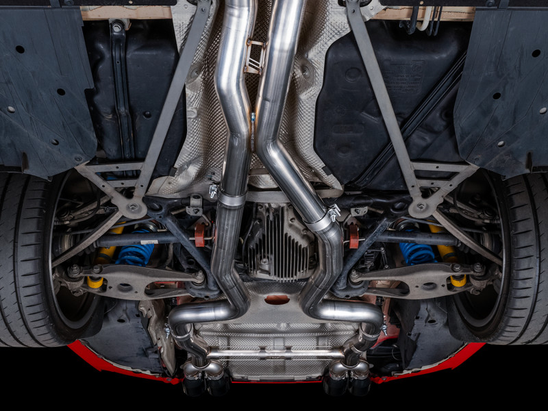 AWE Tuning BMW F8X M3/M4 Track Edition Catback Exhaust - Chrome Silver Tips - 3020-42082