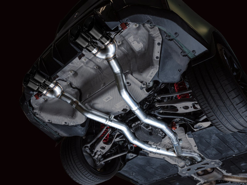 AWE Track Edition Catback Exhaust for BMW G8X M3/M4 - Diamond Black Tips - 3020-42482