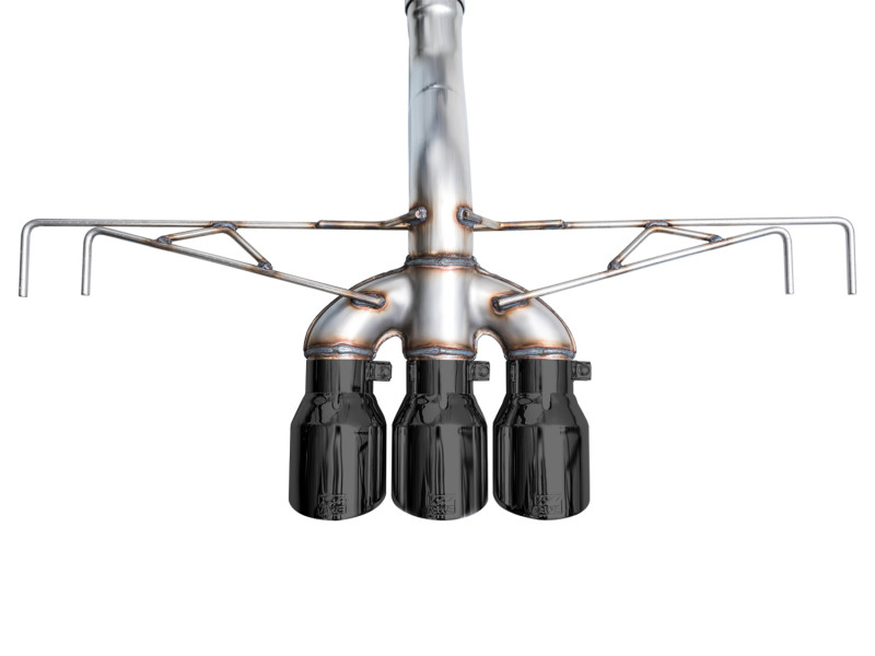 AWE Tuning 2023 Honda Civic Type R FL5 Track Edition Exhaust w/ Triple Diamond Black Tips - 3020-53287