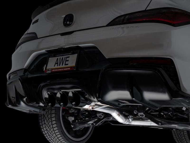 AWE Tuning 2024 Acura Integra Type S DE5 FWD Track Edition Exhaust w/ Triple Diamond Black Tips - 3020-53335