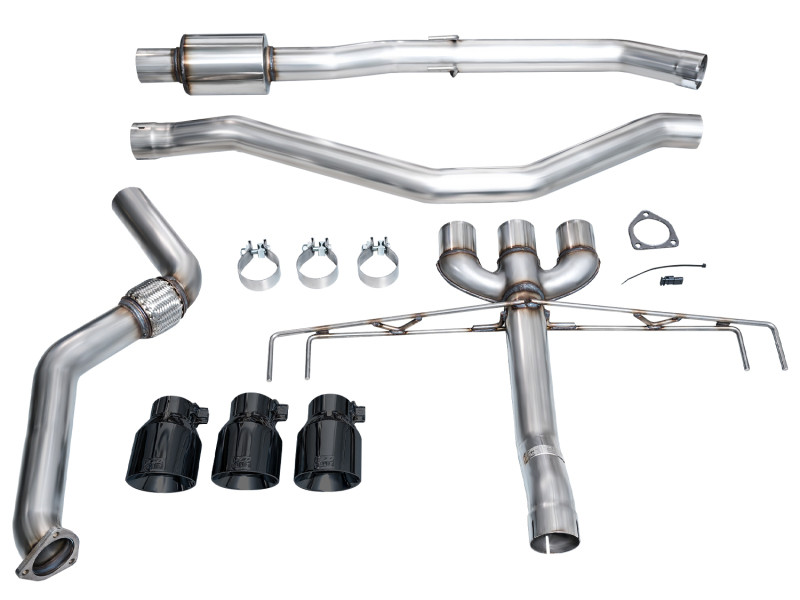 AWE Tuning 2024 Acura Integra Type S DE5 FWD Track Edition Exhaust w/ Triple Diamond Black Tips - 3020-53335