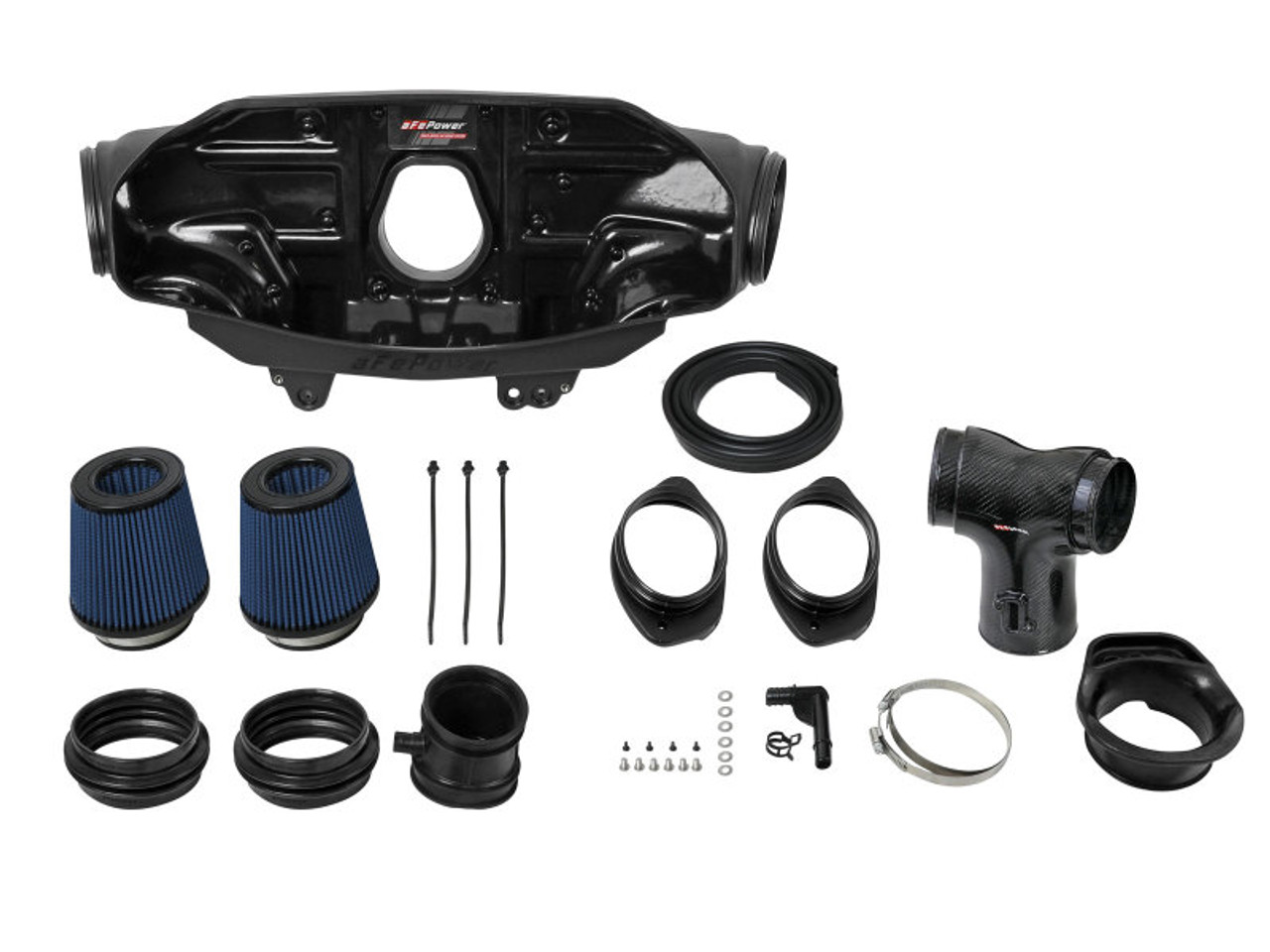aFe 2020 Chevrolet Corvette C8 Track Series Carbon Fiber Cold Air Intake System With Pro 5R Filters - 57-10013R