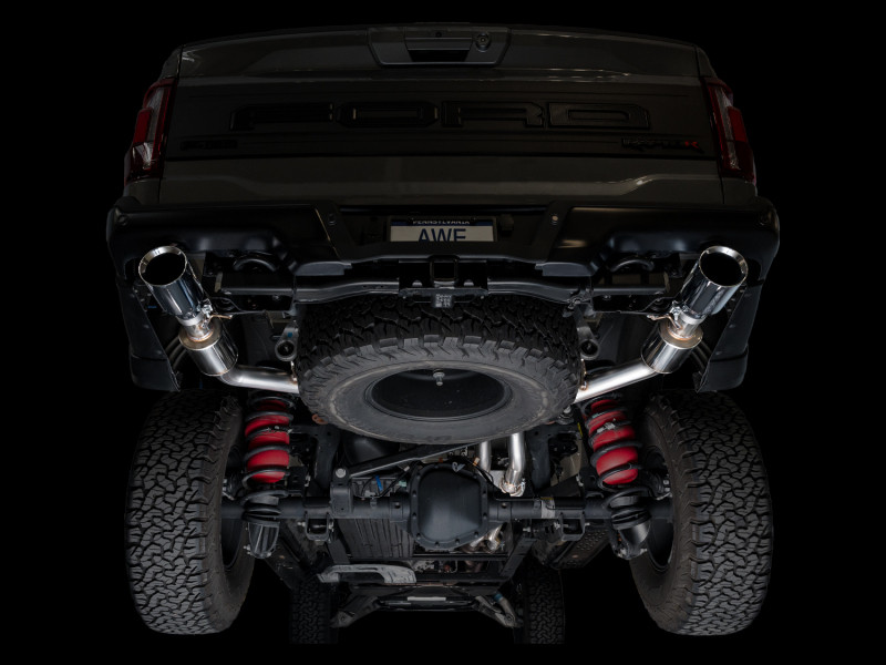 AWE Gen 3 Raptor R SwitchPath Exhaust  - Chrome Silver Tips - 3025-32852