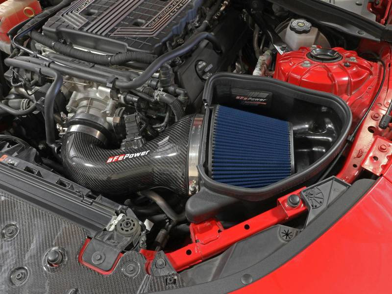 aFe 17-12 Chevrolet Camaro ZL1 (6.2L-V8) Track Series Carbon Fiber CAI System w/ Pro 5R Filters - 57-10018R