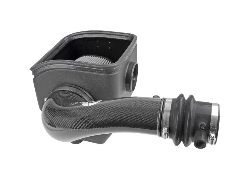aFe 19-23 Nissan Patrol 4.8L L6 Track Series Carbon Fiber Intake System w/Pro DRY S Filter - 57-10019D