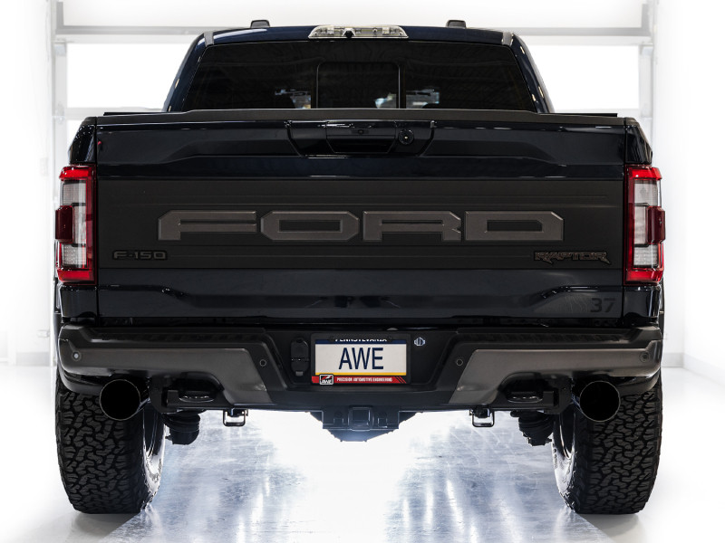AWE Gen 3 Ford Raptor SwitchPath Exhaust  - Diamond Black Tips - 3025-33356