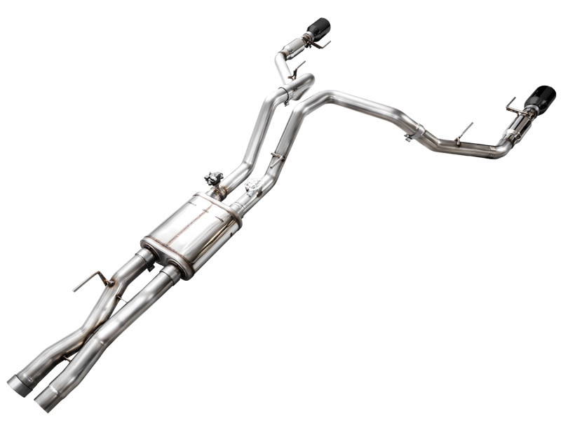 AWE Gen 3 Ford Raptor SwitchPath Exhaust  - Diamond Black Tips - 3025-33356