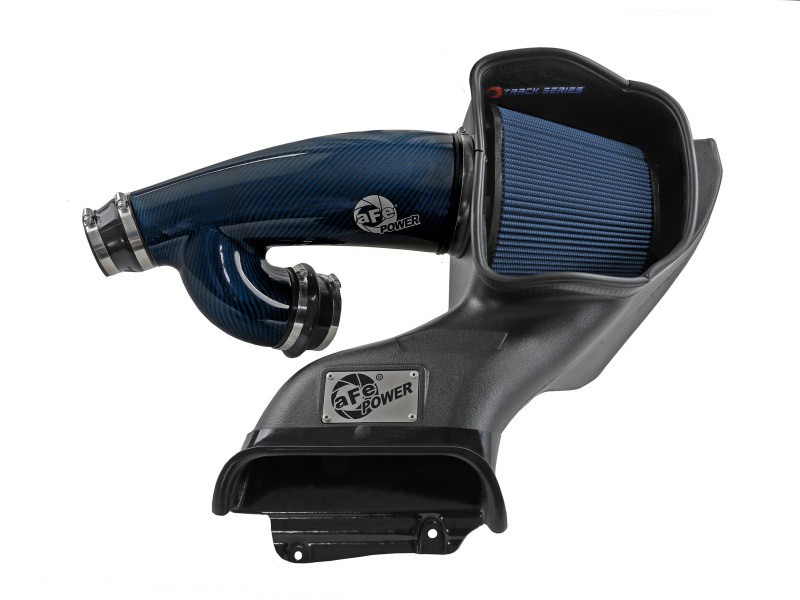 aFe 17-24 Ford F-150 Track Series Blue Kevlar Carbon Fiber C/A Intake System w/Black Pro 5R Filter - 57-10031RL