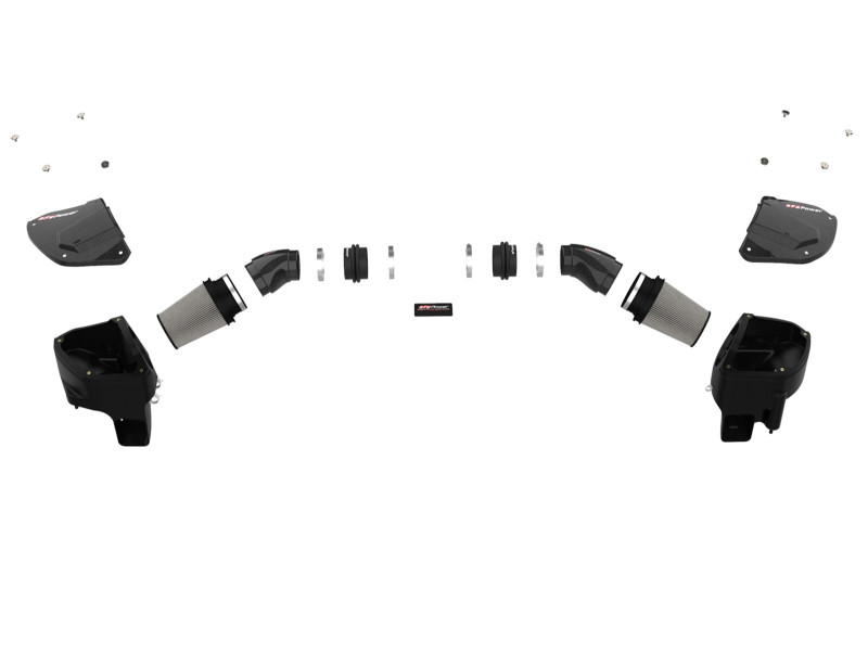 aFe Black Series Stage-2 Carbon Fiber Cold Air Intake System w/ Pro DRY S Media - 18-19 BMW M5 (F90) - 58-10005D