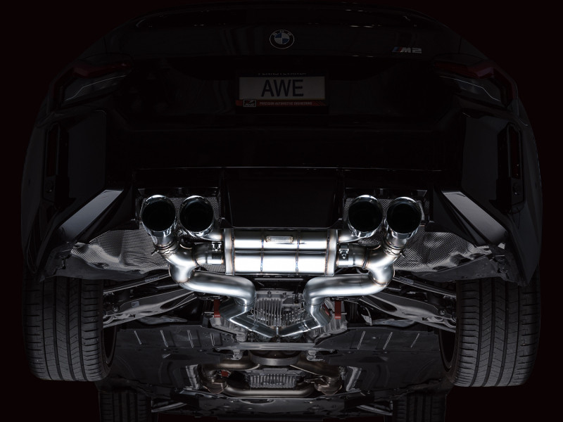 AWE Tuning 23-24 BMW G87 M2 SwitchPath Edition Exhaust - Chrome Silver Tips - 3025-42487