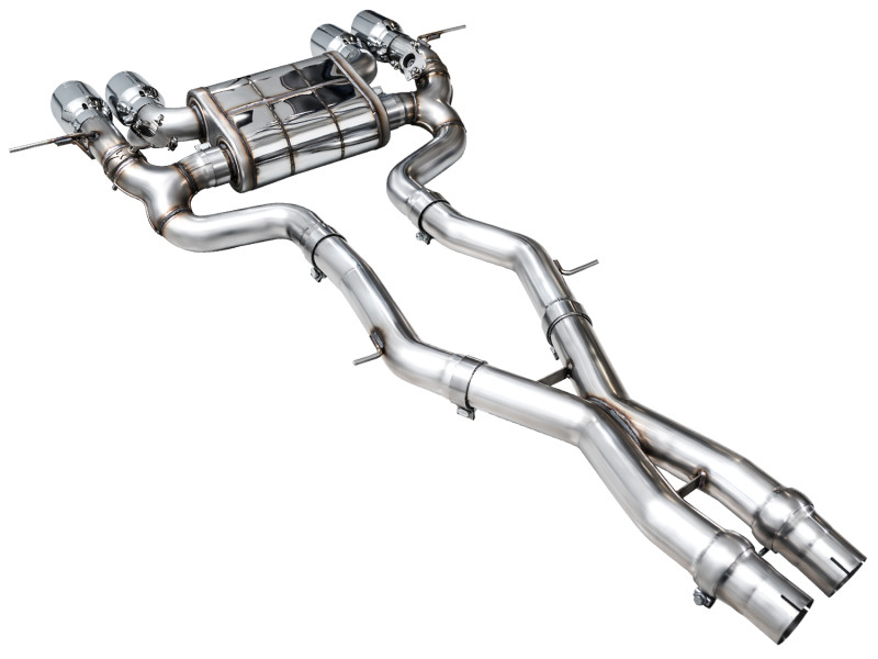 AWE Tuning 23-24 BMW G87 M2 SwitchPath Edition Exhaust - Chrome Silver Tips - 3025-42487