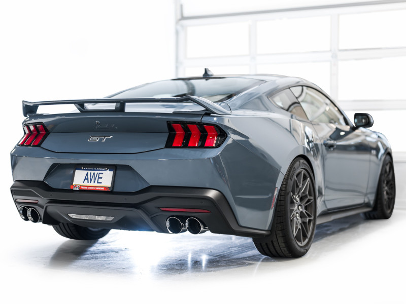 AWE SwitchPath Catback Exhaust - Quad Chrome Tips - 2024+ S650 Mustang GT