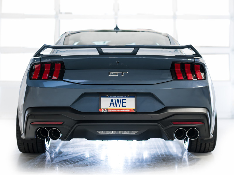 AWE SwitchPath Catback Exhaust - Quad Chrome Tips - 2024+ S650 Mustang GT