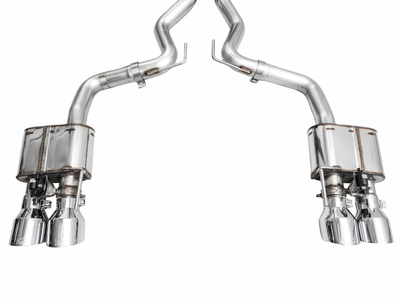AWE SwitchPath Catback Exhaust - Quad Chrome Tips - 2024+ S650 Mustang GT