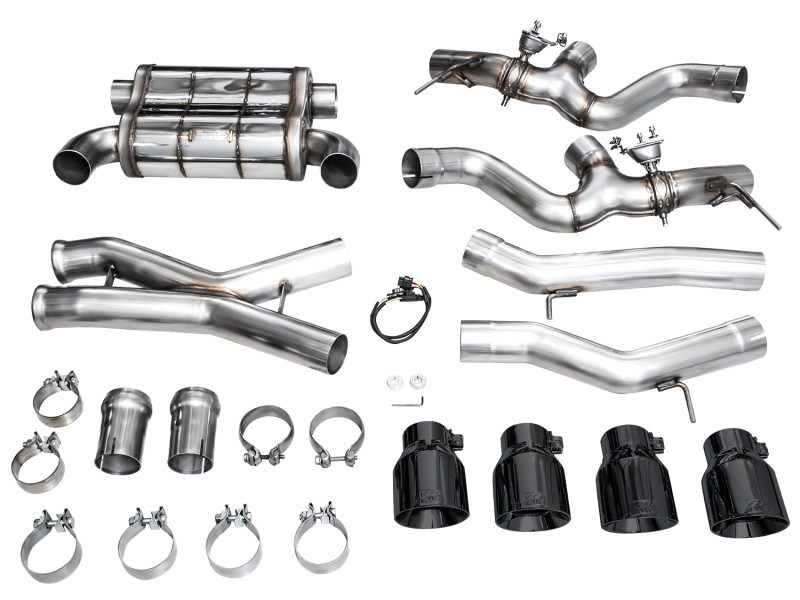 AWE Tuning 23-24 BMW G87 M2 SwitchPath Edition Exhaust - Diamond Black Tips - 3025-43487