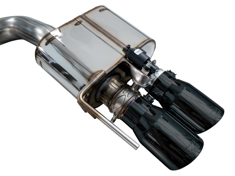 AWE 18-23 S550 Mustang GT SwitchPath Exhaust - Diamond Black Tips - 3025-43550 Photo - out of package