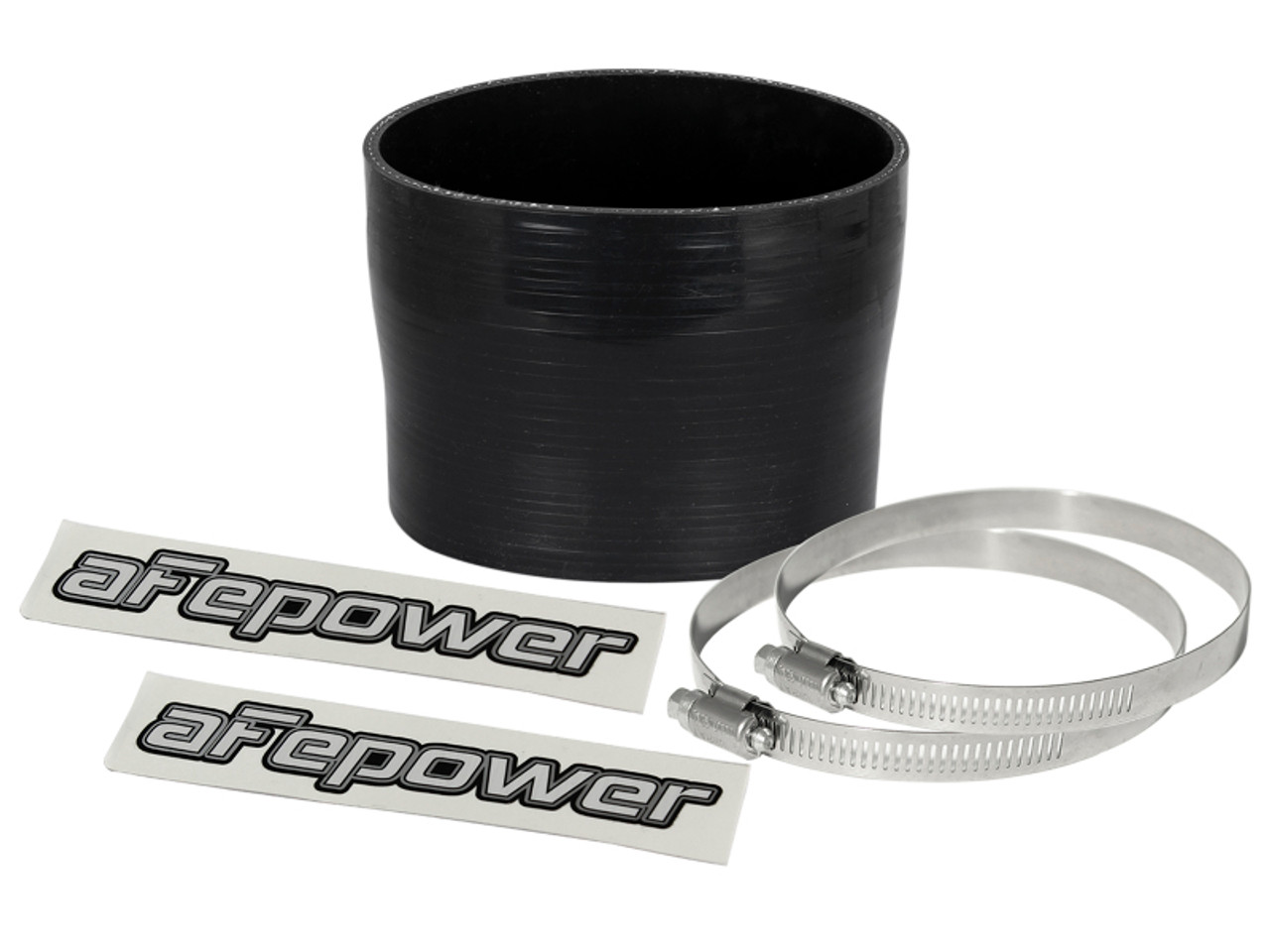 aFe Magnum FORCE (3-3/4in ID to 3-1/2in ID x 3in L) Straight Reducing Coupler - Black - 59-00086