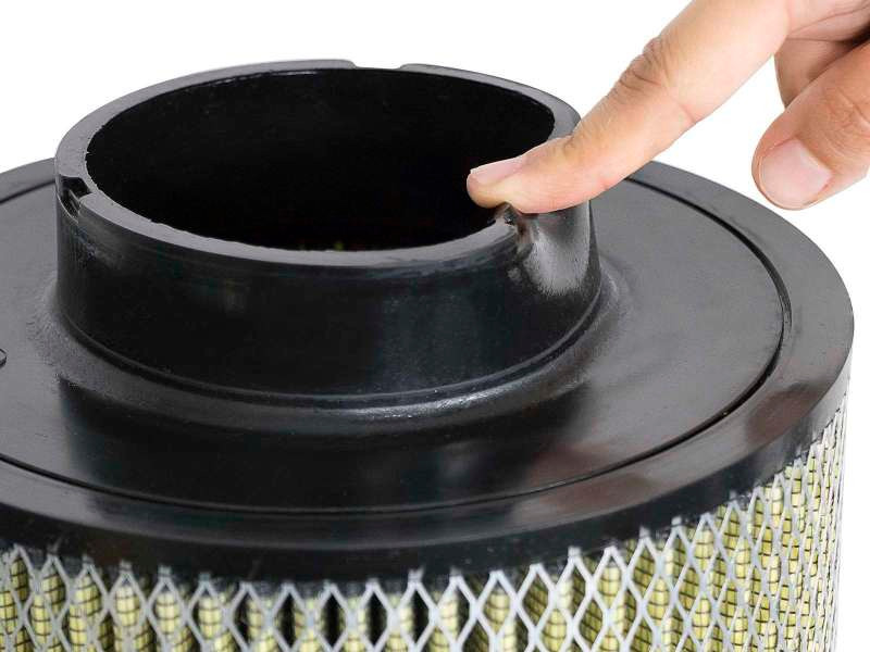 aFe Magnum FLOW Universal Air Filter w/ Pro Guard 7 Media 4in F x 8-1/2in B x 8-1/2in T x 11in H - 72-90097