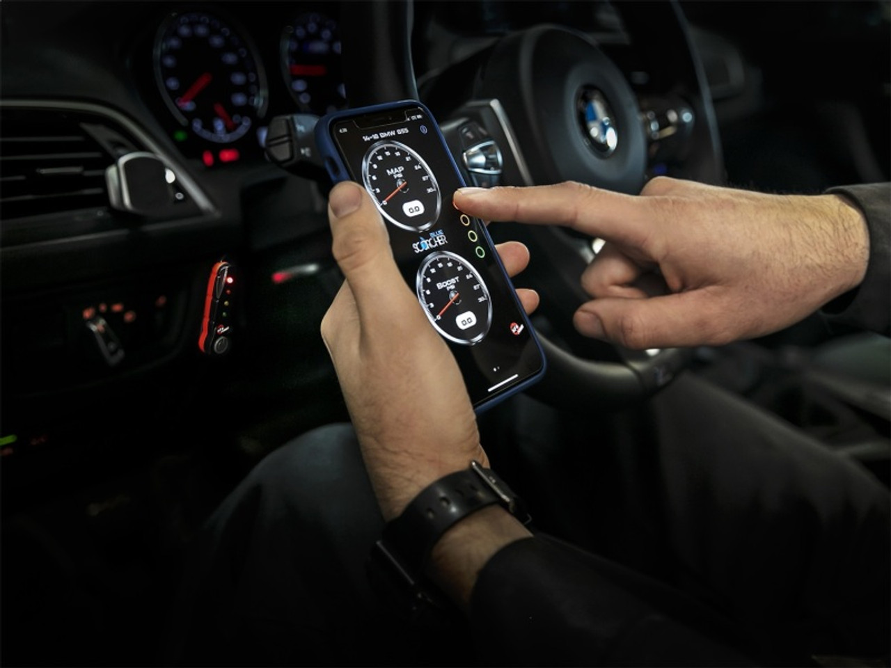 aFe Scorcher Blue Bluetooth Capable Power Module - 16-18 BMW M2 (F87) L6-3.0L (t) N55 - 77-86317