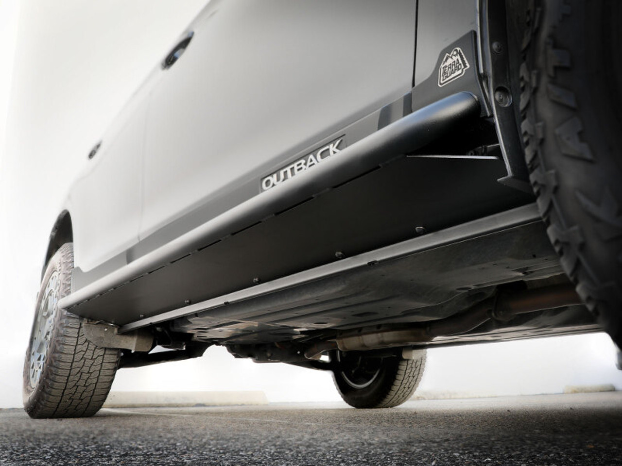 aFe POWER 15-19 Subaru Outback H4 2.5L / H6 3.6L Terra Guard Trail Slider Steps - Black - 79-27002