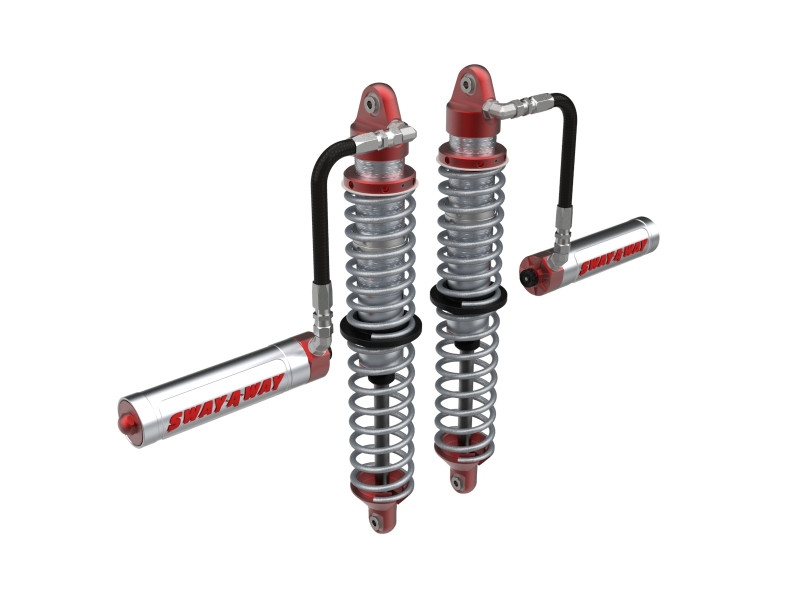 aFe 17-19 Polaris RZR 925/1000cc Sway-A-Way 2.5 Front Coilover Kit w/ Remote Reservoirs and Comp Adj - 851-5600-02-CA