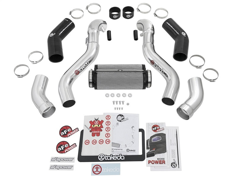 aFe Takeda Intake Stage-2 Polished Pro DRY S 09-17 Nissan 370Z V6 3.7L - TA-3017P