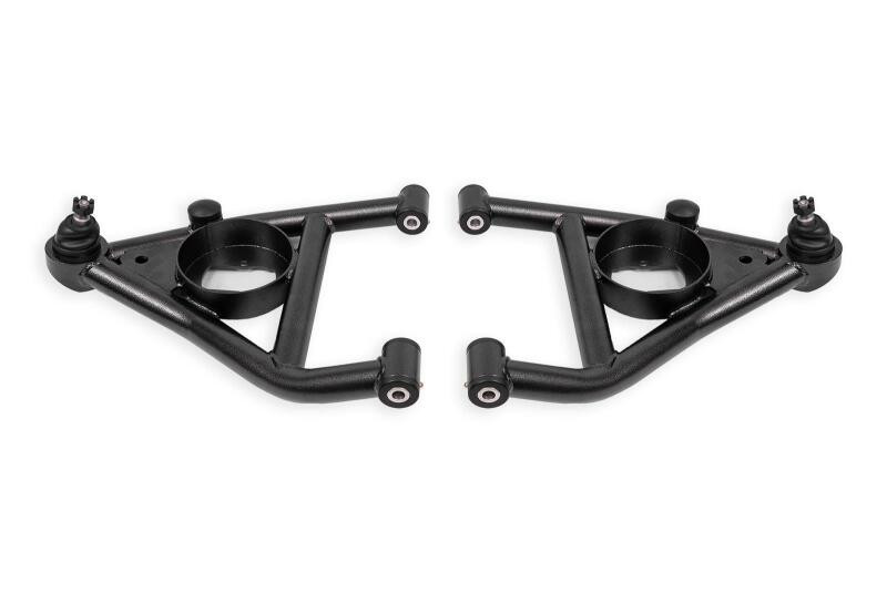 BMR 67-69 Chevrolet Camaro w/Rear Bump Stops Lower A-Arms w/STD Ball Joint Delrin - Black Hammertone - AAL316H
