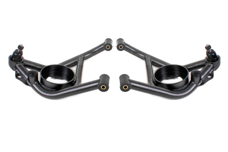 BMR 70-81 Chevrolet Camaro A-Arms Lower Delrin Bushings Std Ball Joint - Black Hammertone - AAL321H