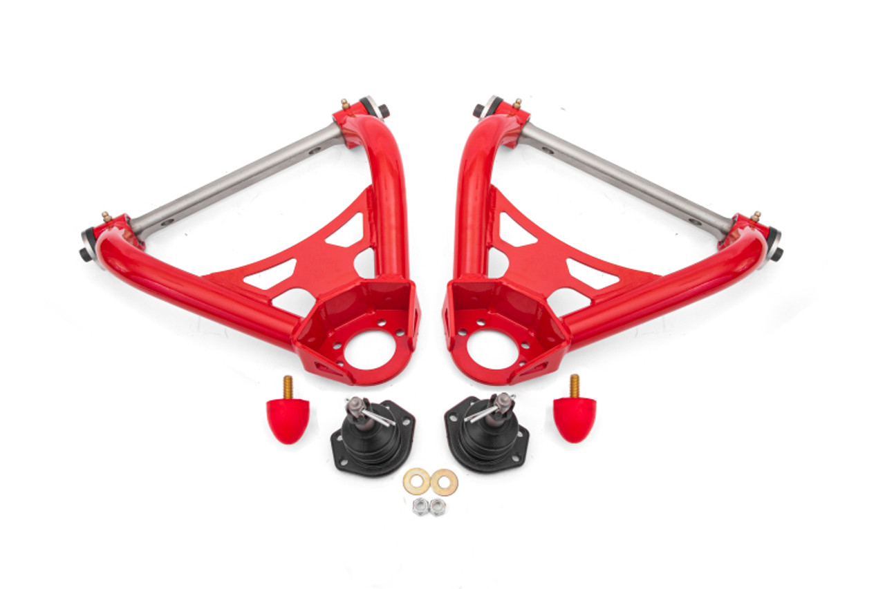 BMR 64-72 A-Body Non-Adj Upper A-Arms (Polyurethane) - Red - AAU401R