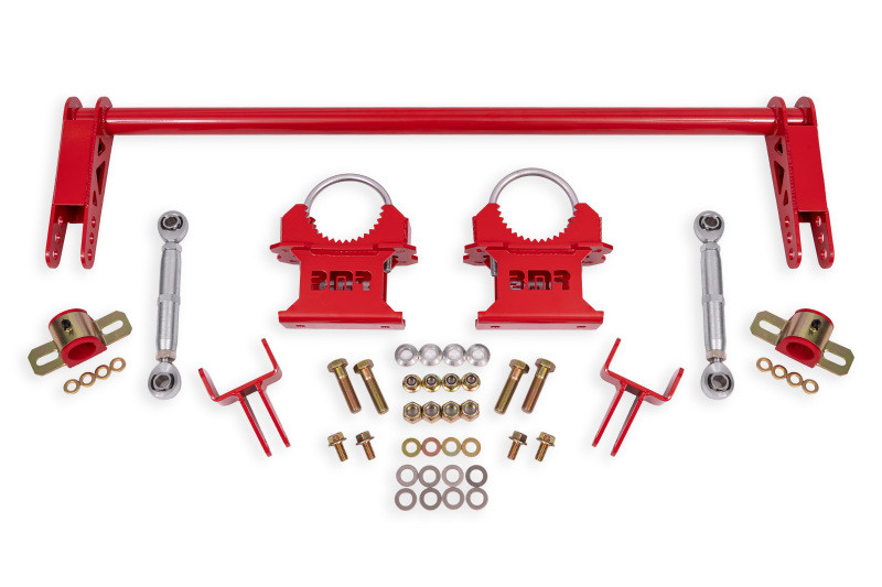 BMR 79-04 Ford Mustang 1.25in Rear Weld-on Anti-roll Bar Kit - Hollow - Red - ARB730R