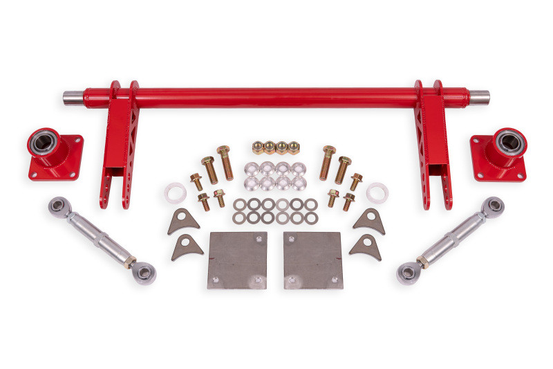 BMR 79-04 Ford Mustang 1.375in Rear Weld-on Anti-roll Bar Kit Hollow - Red - ARB732R