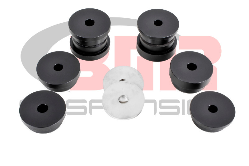 BMR 15-24 S550 Mustang Rear Cradle Bushing Kit (Delrin) - Black - BK048