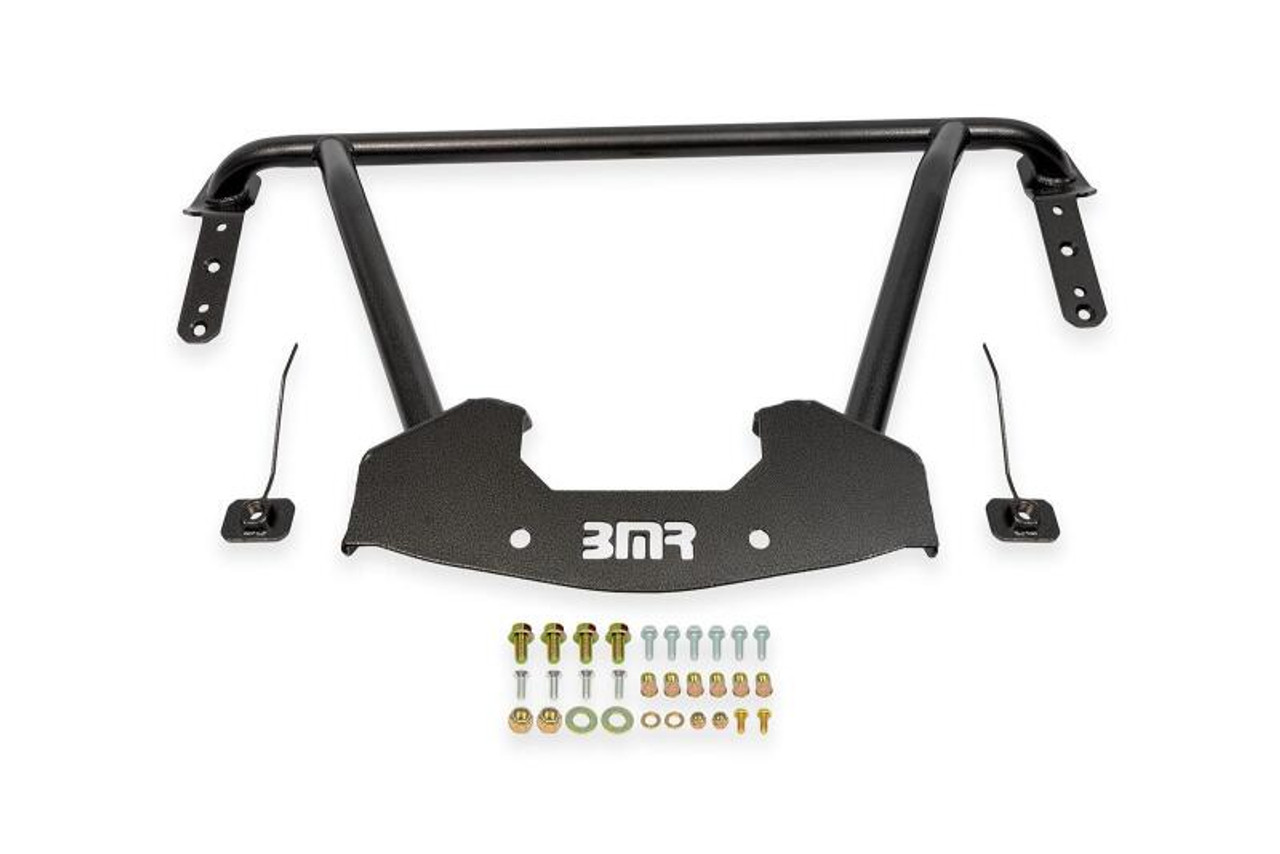 BMR 64-67 GM A-Body Bolt-On Front Reinforcement Chassis Brace - Black Hammertone - CB400H