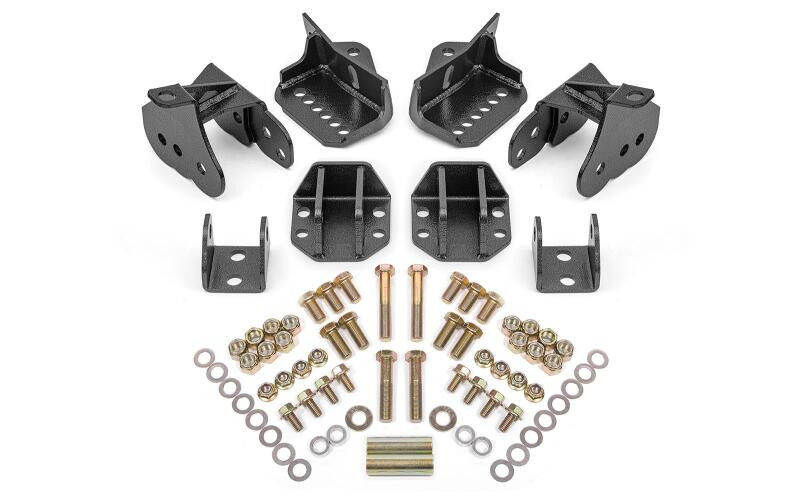 BMR 64-72 GM A-Body Rear Coilover Conversion Kit - Black Hammertone - CCK404H